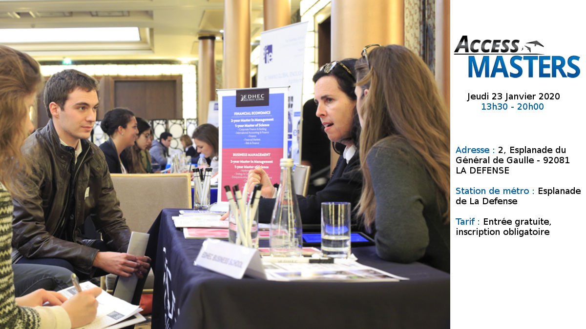 Salon étudiant - Acces Masters Tour 2020 - Salon des Masters, MBA et MS ...